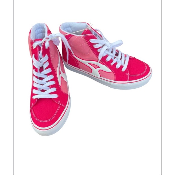 Airwalk Pink and White Women's High-Top Sneakers - Picture 4 of 5